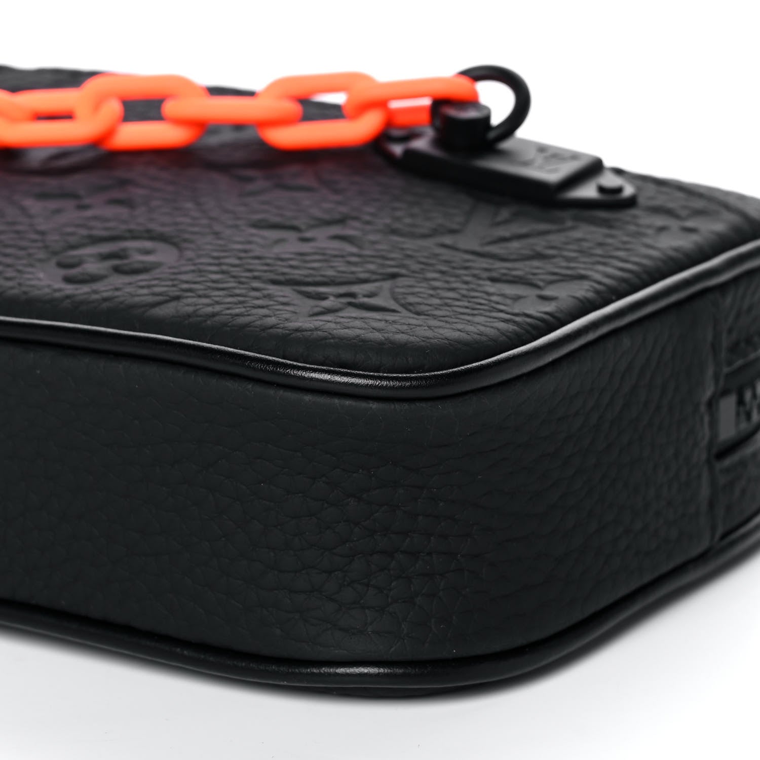 Louis Vuitton Taurillon Monogram Uniformes Solar Ray Soft Pochette Volga Belt Bag Black 10 of 10