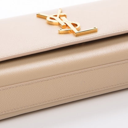 Saint Laurent Grain De Poudre Classic Monogram Cassandre Clutch Nude 5 of 9