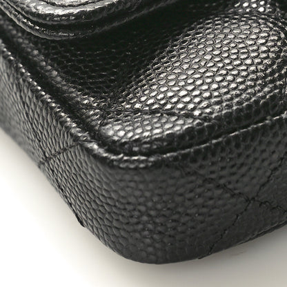 Chanel Caviar Quilted Mini Chain Belt Bag Black 9 of 11