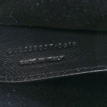 Saint Laurent Crinkled Calfskin Matelasse Monogram Baby Niki Chain Satchel Black 7 of 9