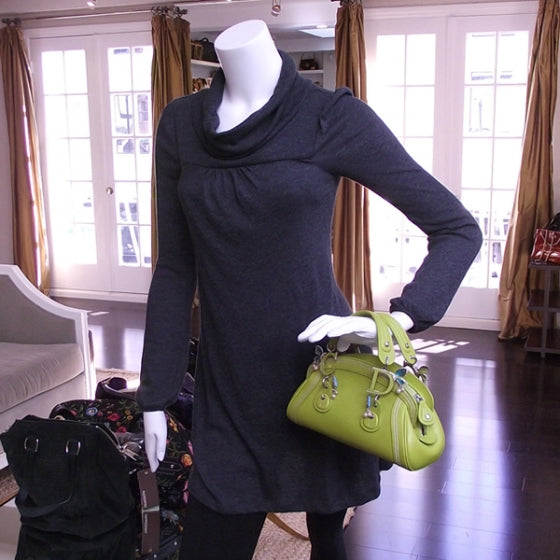 Leather Butterfly Pearls Bag