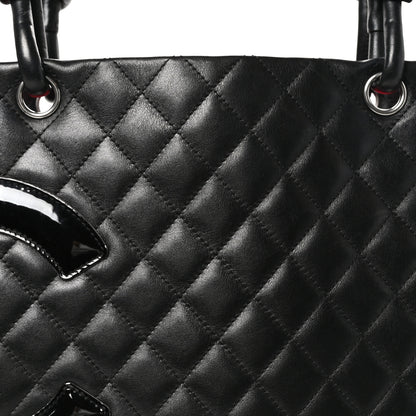 Chanel Calfskin Quilted Large Cambon Tote Black 8 of 11