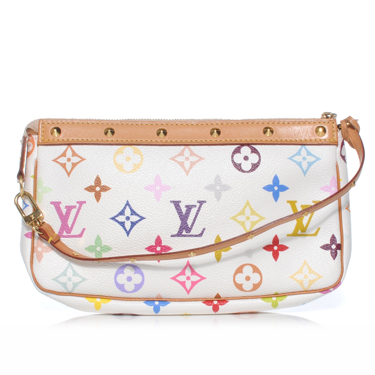Monogram Multicolor Pochette Accessories White