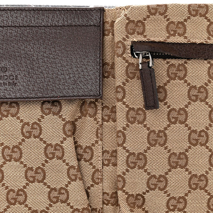 Gucci GG Monogram Double Pocket Belt Bag Dark Brown 8 of 10