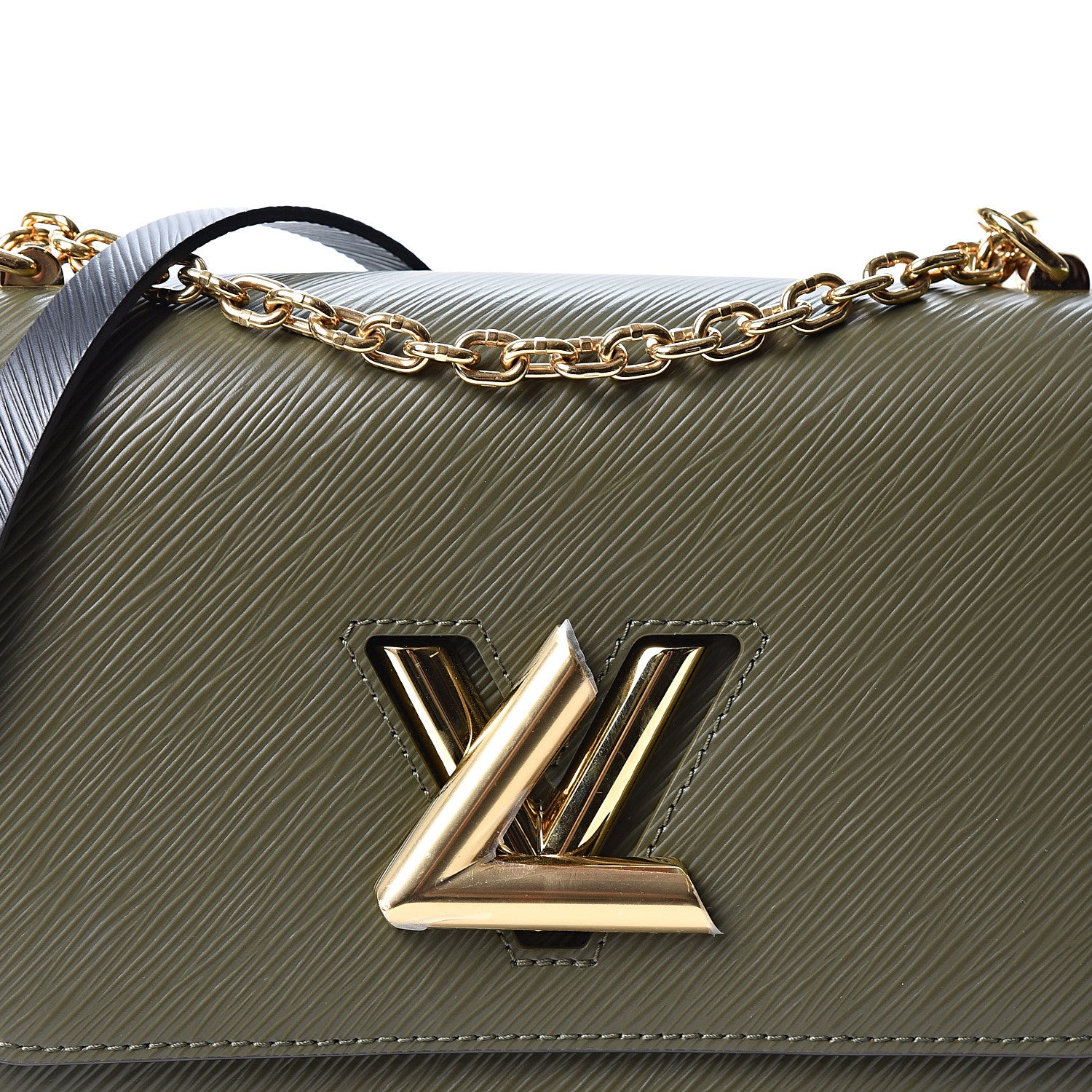 Louis Vuitton Epi Twist Shoulder Bag MM Kaki 7 of 10