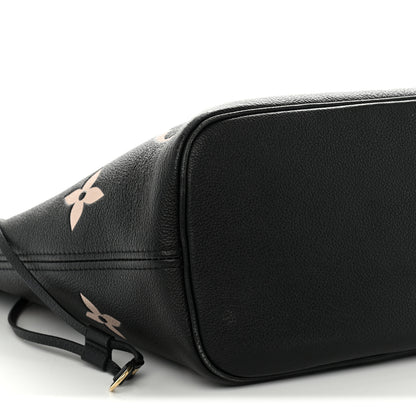 Louis Vuitton Empreinte Monogram Giant Neverfull MM Black Beige 9 of 12