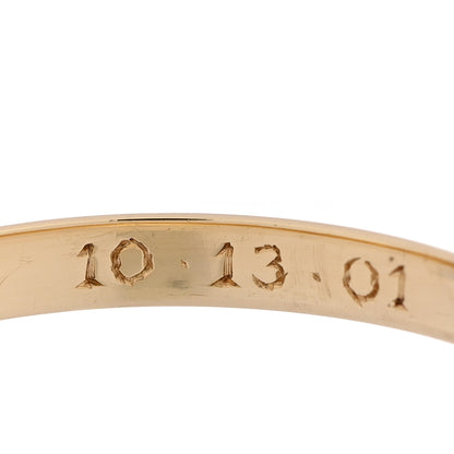 Tiffany 18K Yellow Gold 2mm Knife Edge Wedding Band Ring 54 6.75 6 of 6