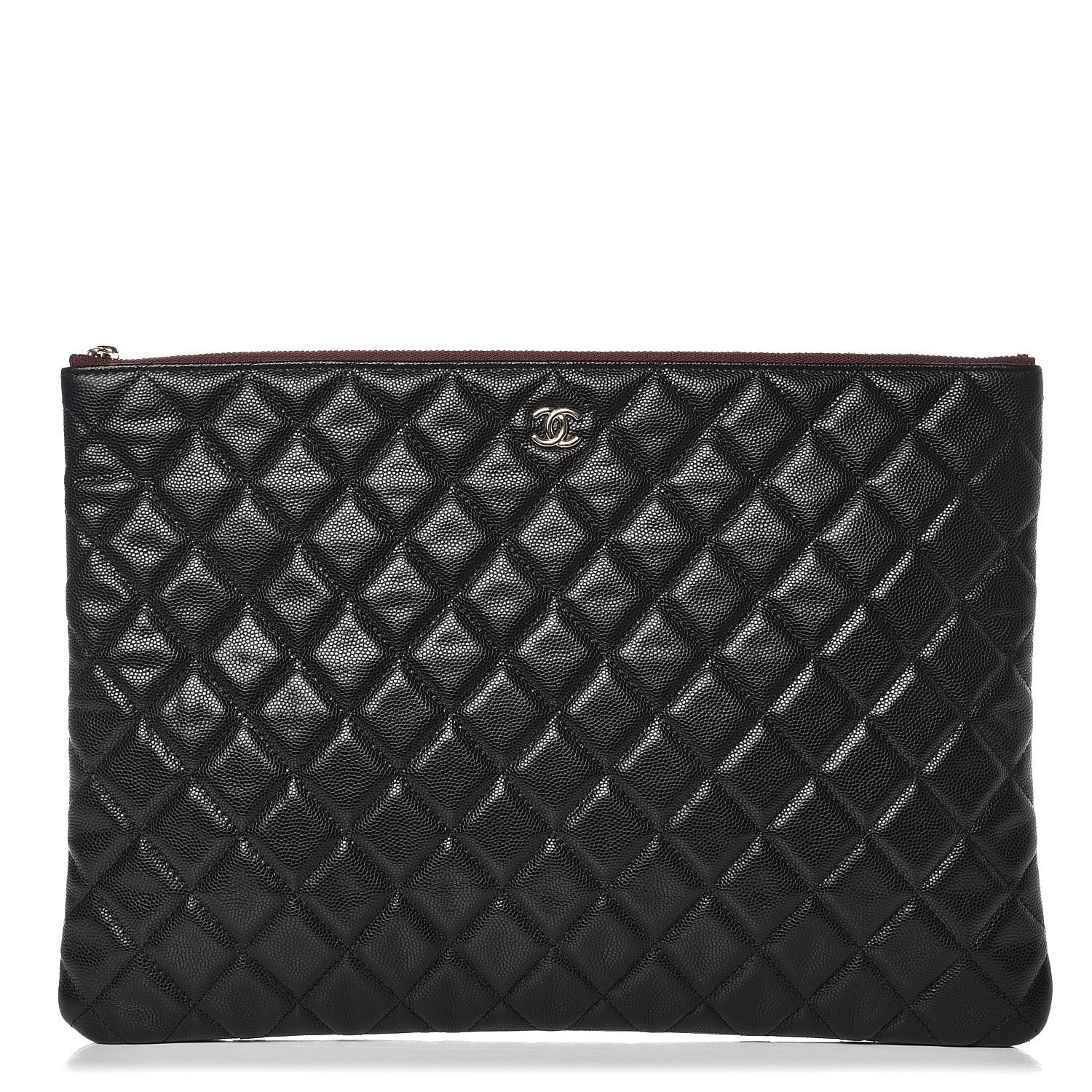 Chanel Caviar Quilted Large Cosmetic Case Black 1 of 7