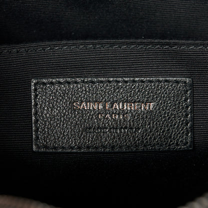 Saint Laurent Calfskin Matelasse Monogram Monochrome Lou Camera Bag Black 6 of 10