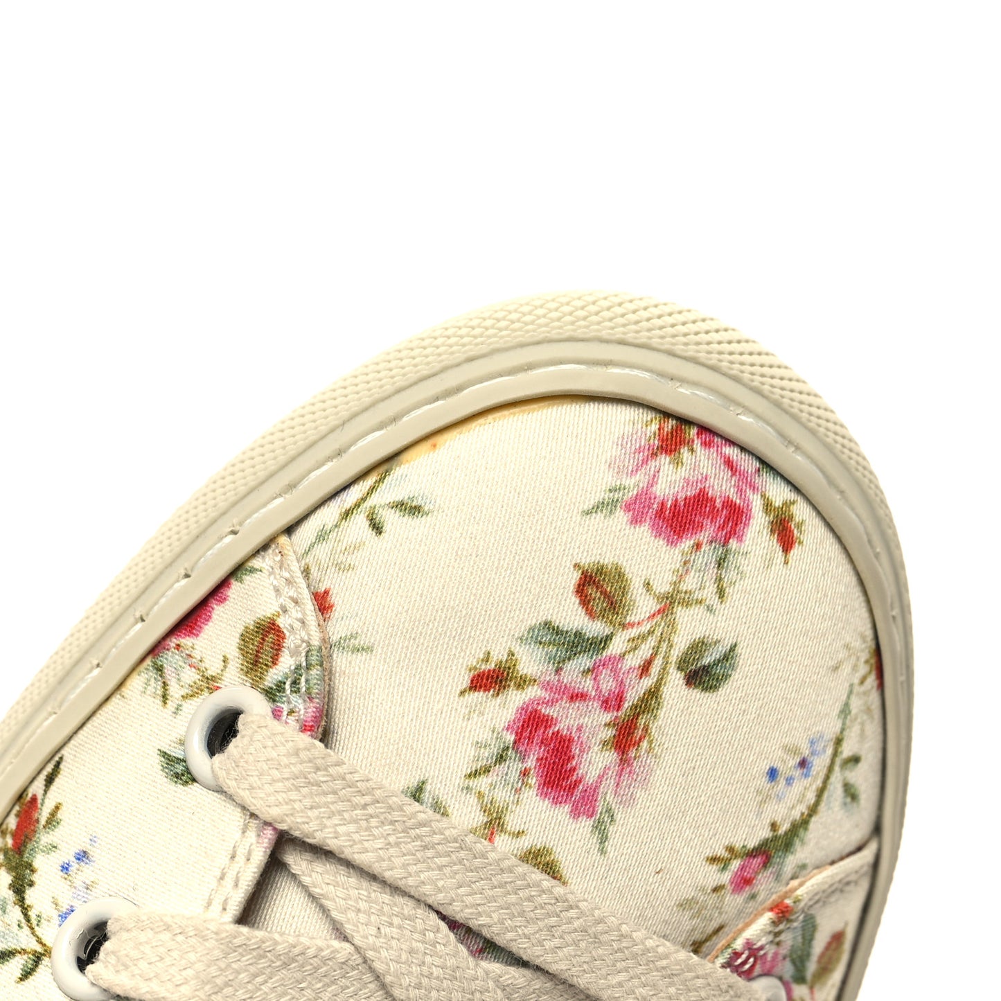 Canvas Romantic Print Major Blind For Love High Top Sneakers 37 Ivory