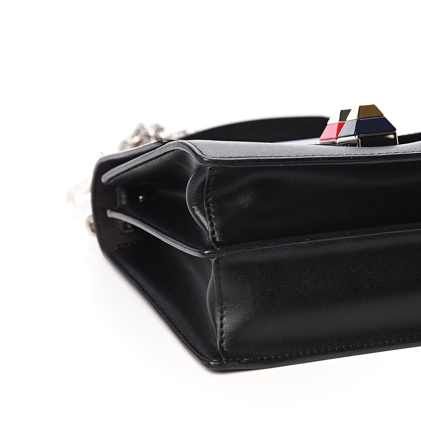 Vitello Liberty Studded Small Kan I Shoulder Bag Black Multicolor