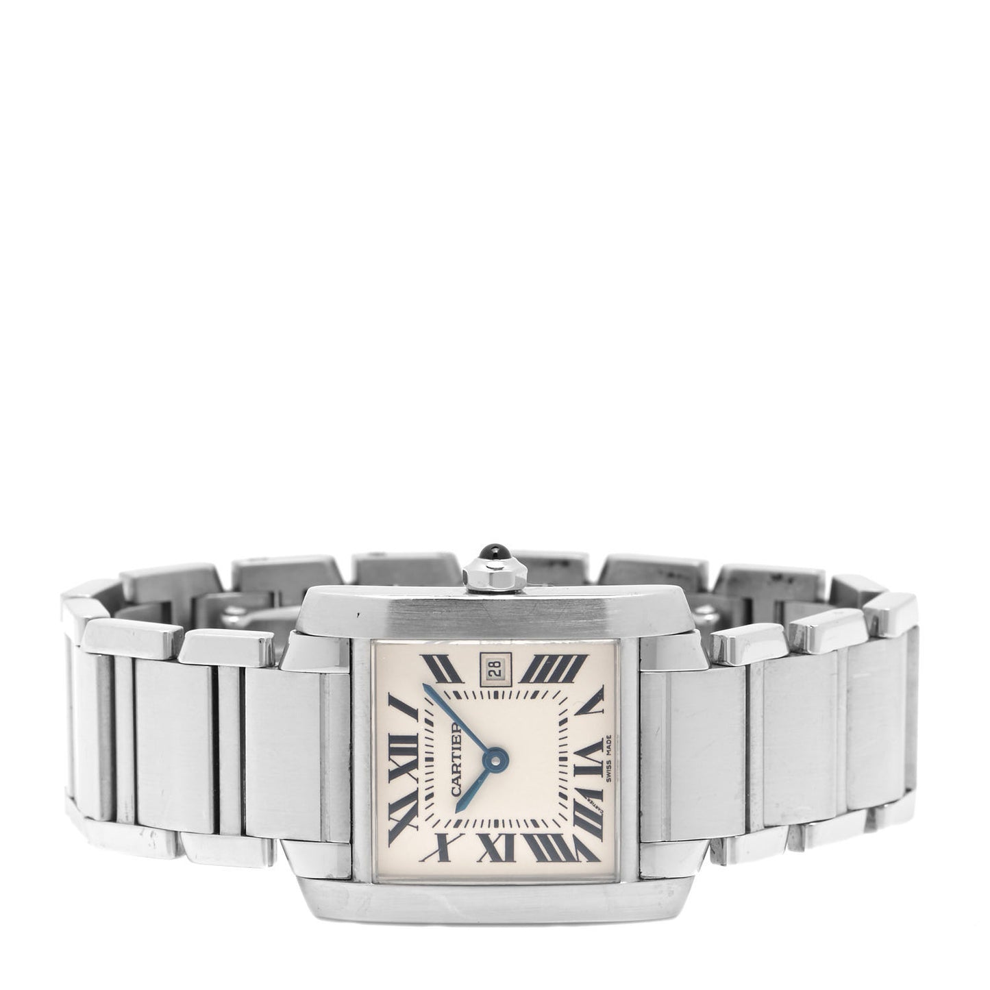 Stainless Steel 25mm Tank Francaise Quartz Watch
