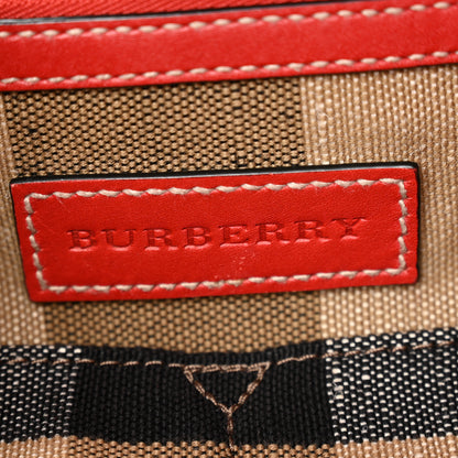Burberry Canvas Mega Check Medium Ashby Bucket Bag Red 6 of 12