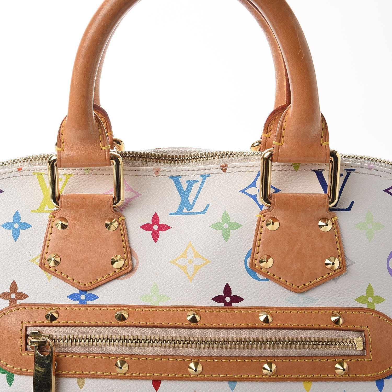 Louis Vuitton Monogram Multicolor Alma White 10 of 18