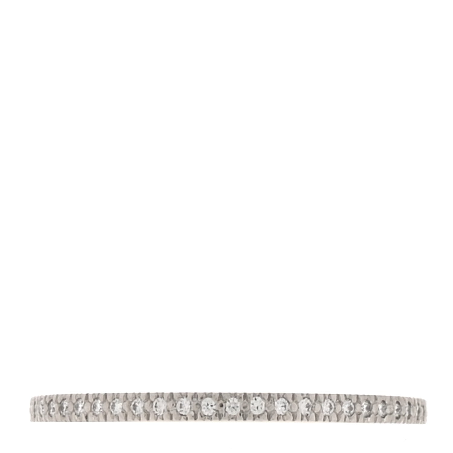 Tiffany Platinum Diamond Metro Full Eternity Band Ring 49 5 1 of 5