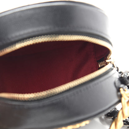 Chanel Shiny Goatskin Quilted Chanel 19 Round Clutch With Chain Black 5 of 9