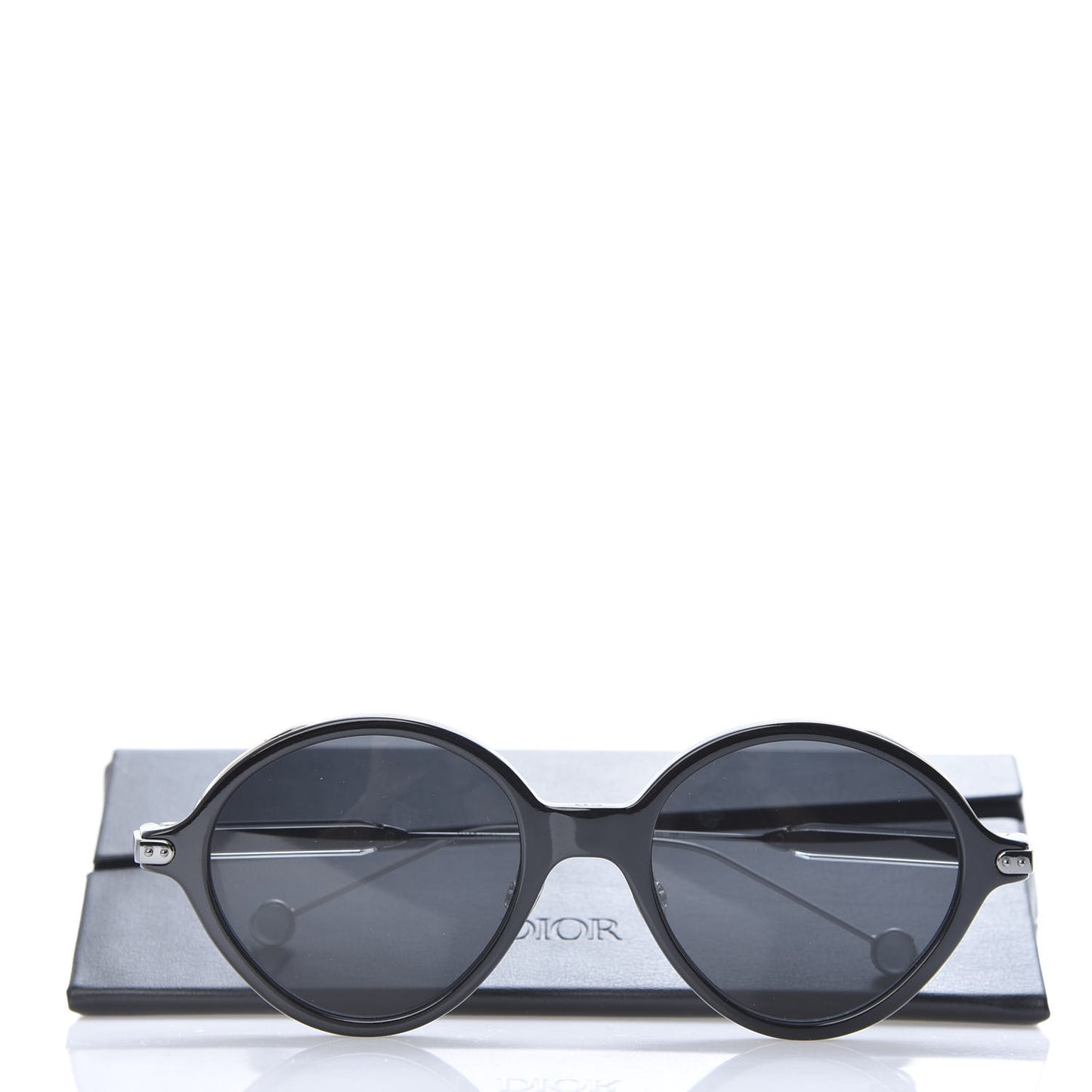 Acetate Umbrage Round Sunglasses Tortoise Black