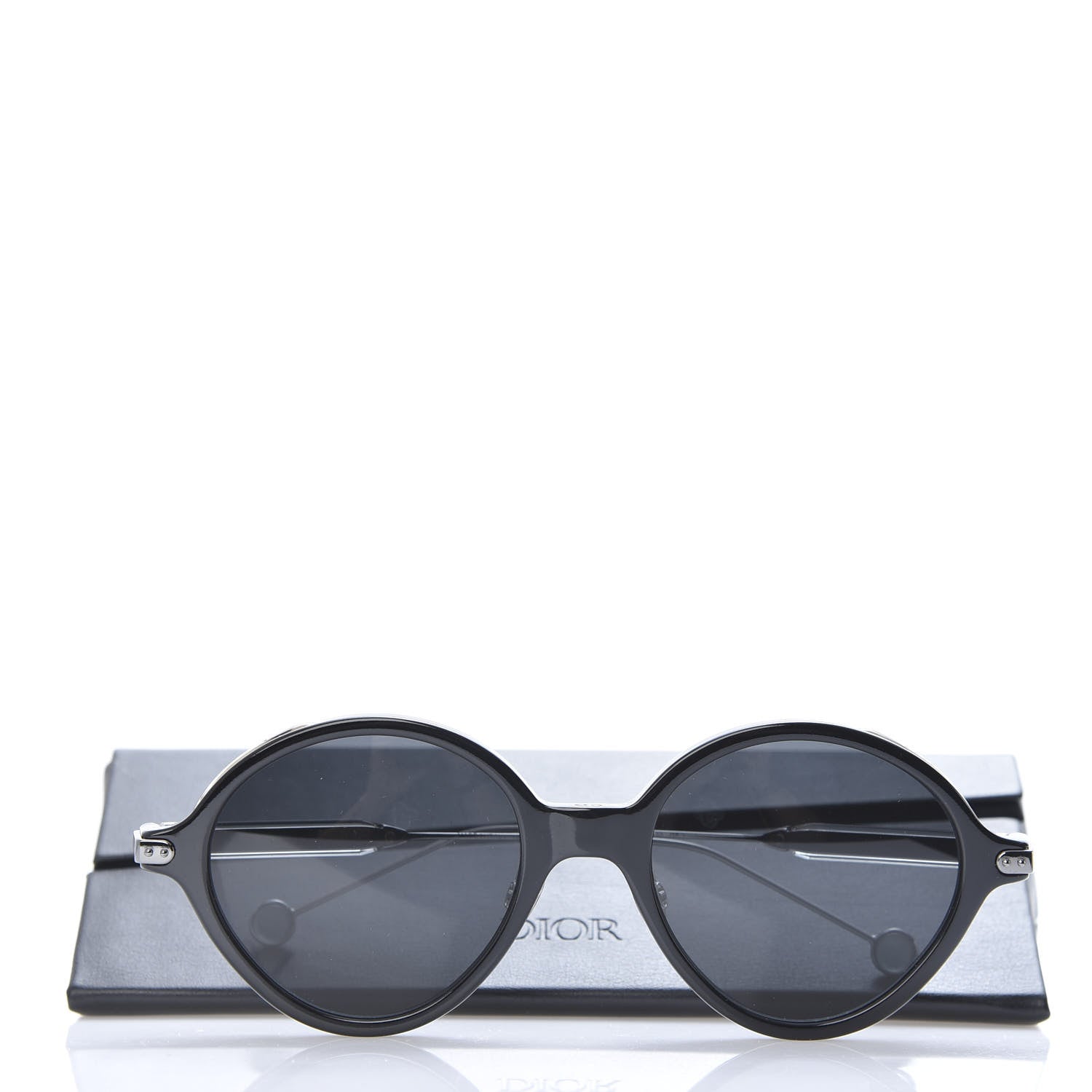 Christian Dior Acetate Umbrage Round Sunglasses Tortoise Black 8 of 8