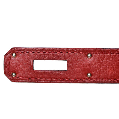 Hermes Taurillon Clemence Birkin 30 Rouge Casaque 10 of 33