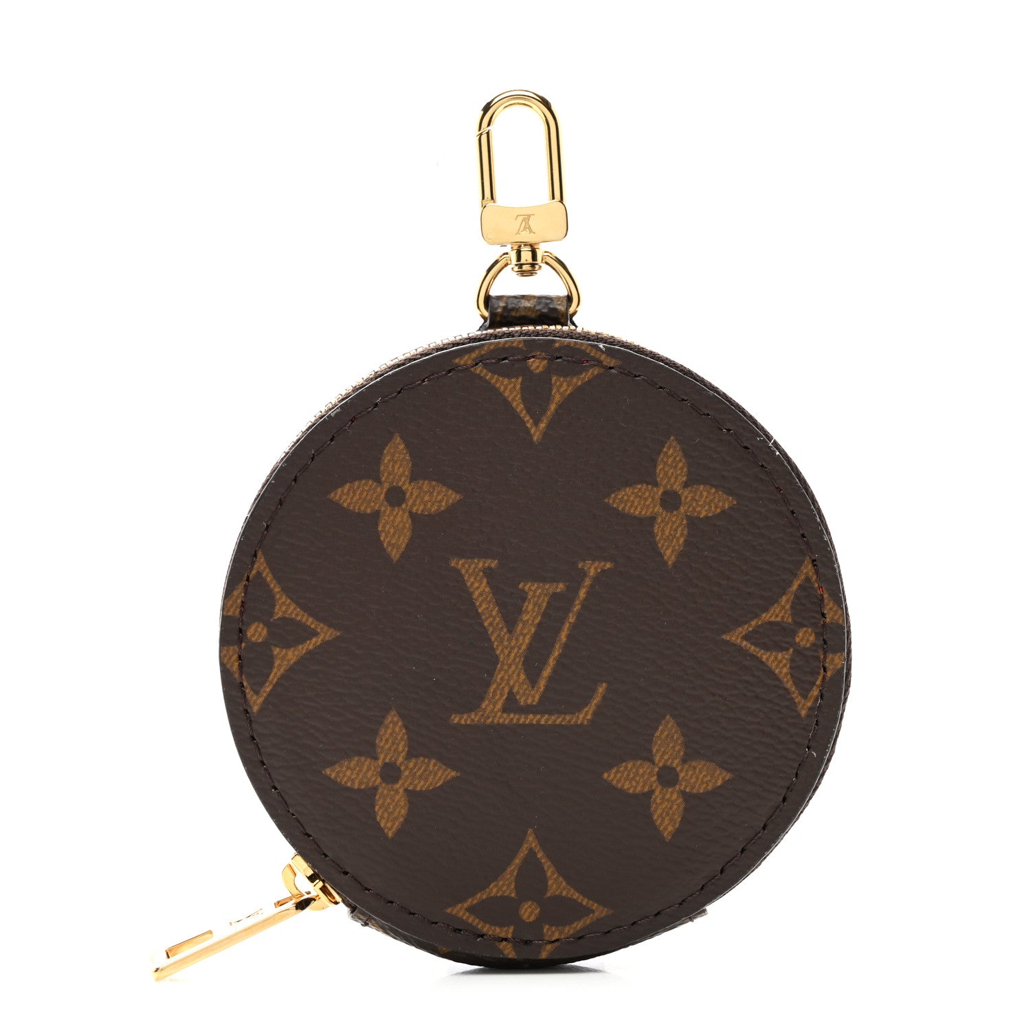 Louis Vuitton Monogram OnTheGo East West Round Coin Purse Red 1 of 6