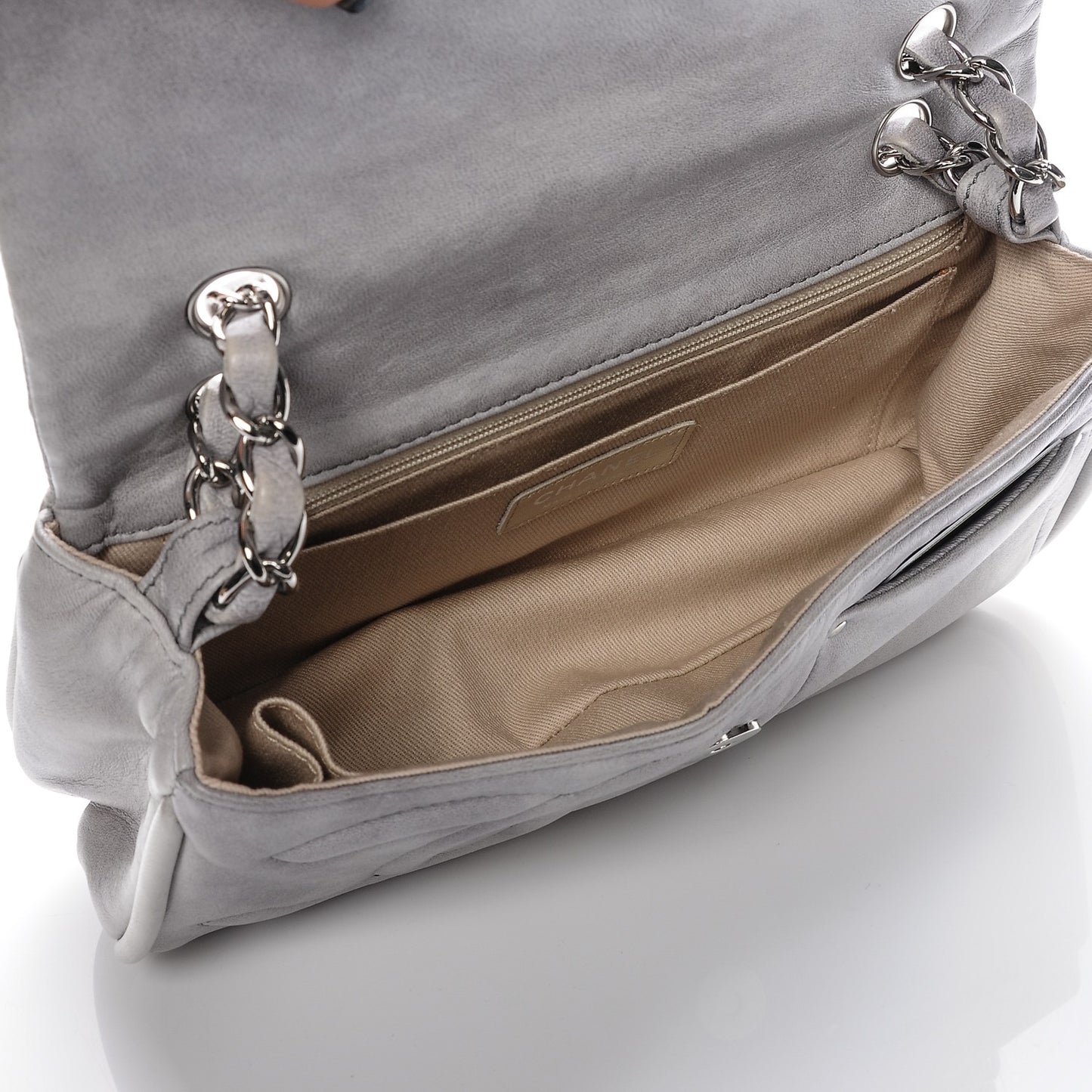 Lambskin Diagonal CC Chain Flap