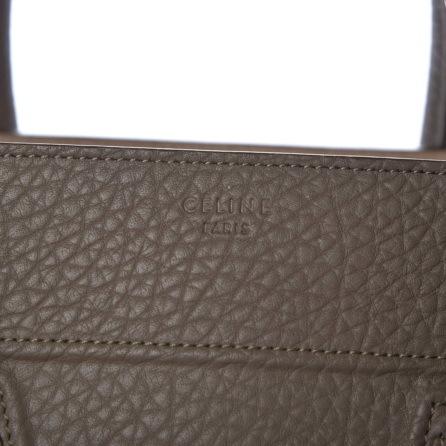 Celine Bullhide Medium Phantom Luggage Taupe 9 of 9