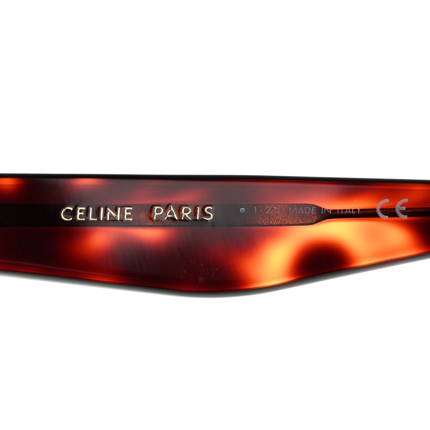 Celine Acetate Round Sunglasses CL4003IN Tortoise 6 of 7