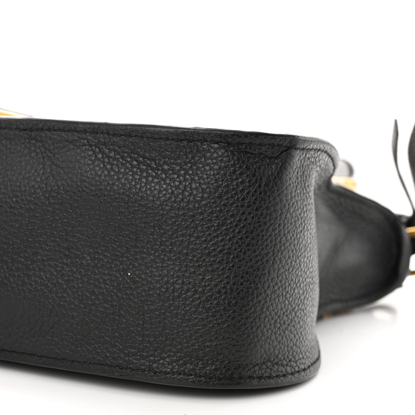 Calfskin Small Marcie Satchel Black