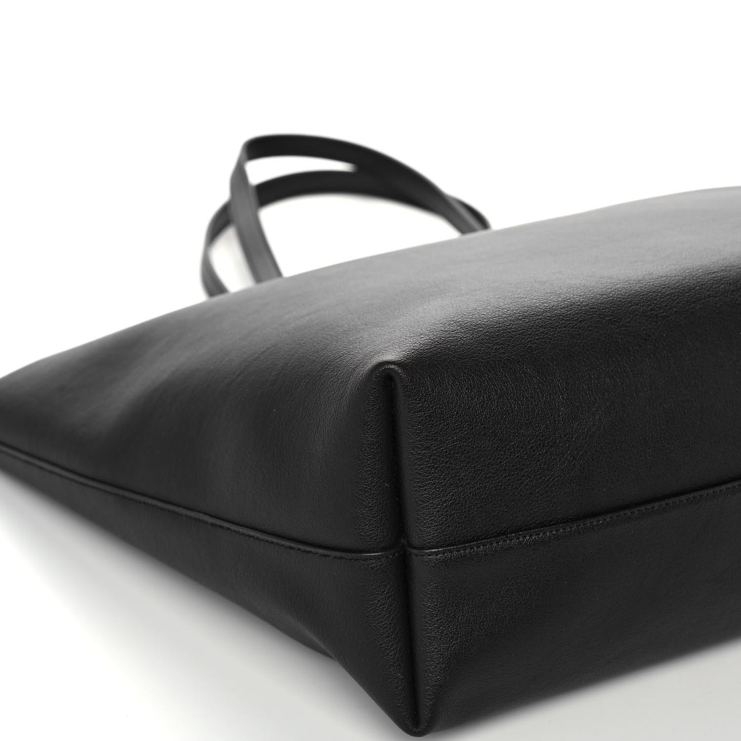 Calfskin Large Shopping Tote Black