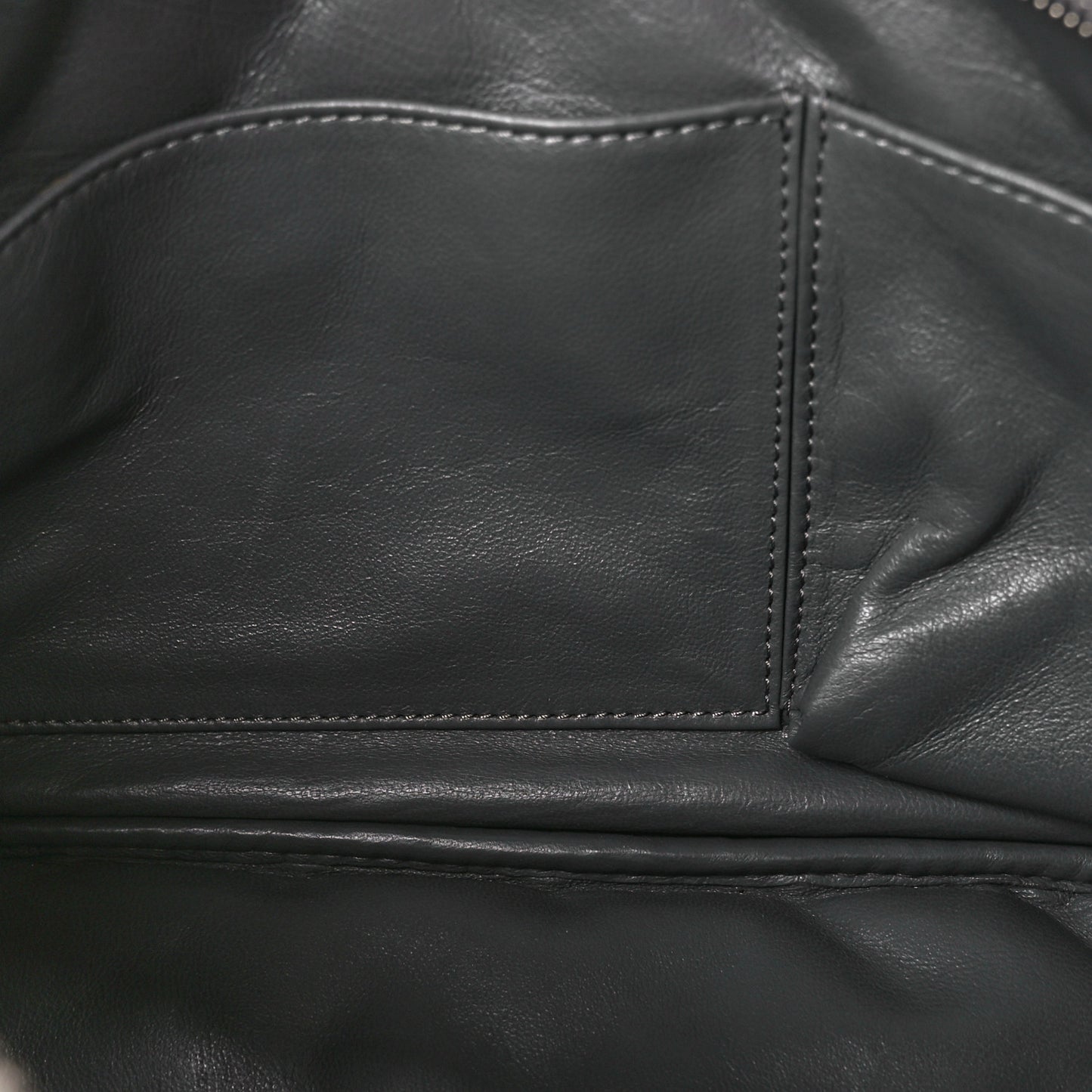 Aged Calfskin Quilted Medium Reissue Camera Case Grey