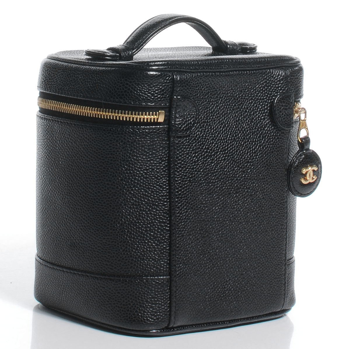 Chanel Caviar Cosmetic Vanity Bag Black 3 of 8