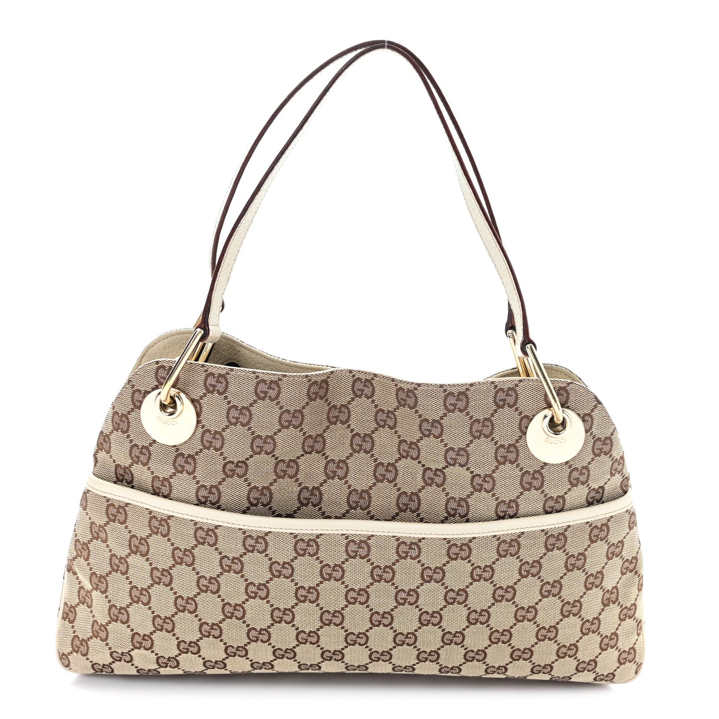 Monogram Medium Eclipse Shoulder Bag Off White