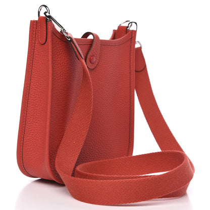 Hermes Taurillon Clemence Evelyne TPM Rouge Tomate 3 of 10