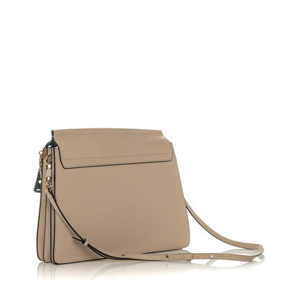 Chloe Calfskin Pineapple Perforated Medium Faye Shoulder Bag Abstract White 2 of 6