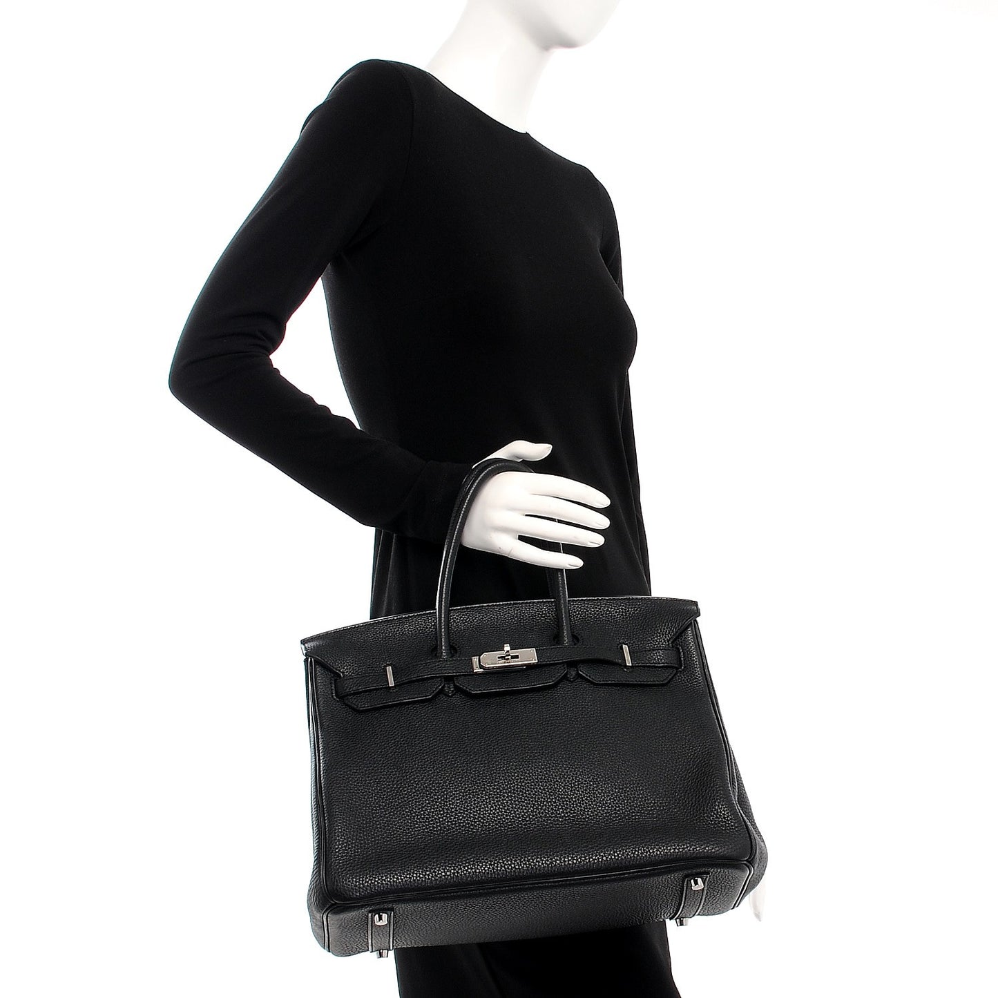 Taurillon Clemence Birkin 35 Black