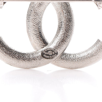 Chanel Baguette Crystal CC Brooch Silver 4 of 5