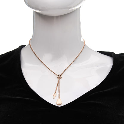 Hermes 18K Rose Gold PM Kelly Clochette Necklace 2 of 7