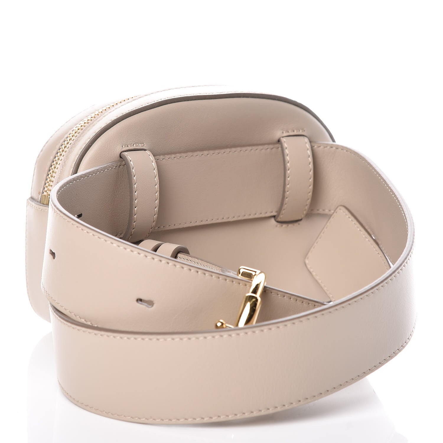 Chloe Smooth Calfskin Little Horses Embroidered Signature Belt Bag Pastel Grey 3 of 10