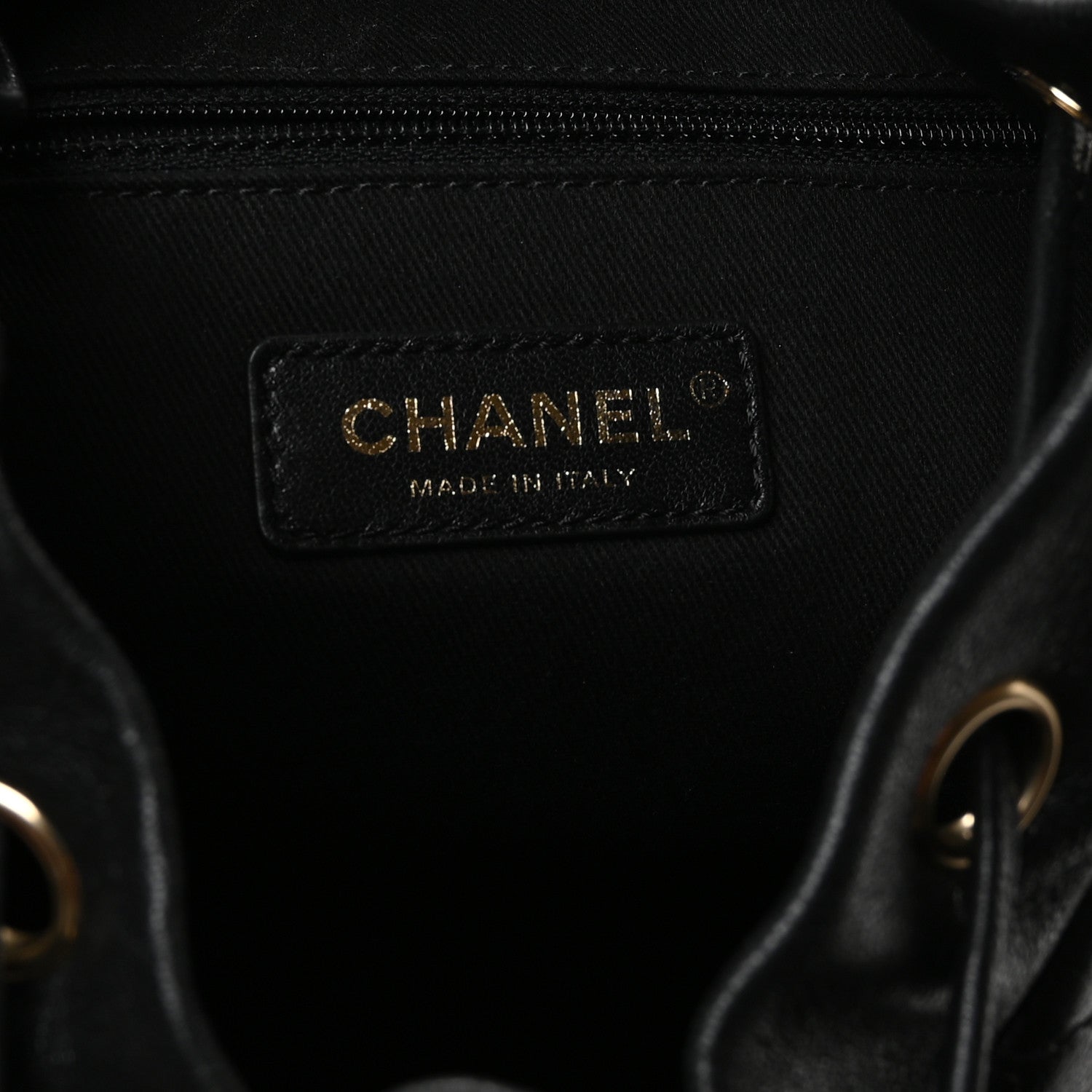Chanel Sheepskin Caviar Quilted Daily Round Backpack Black 6 of 10