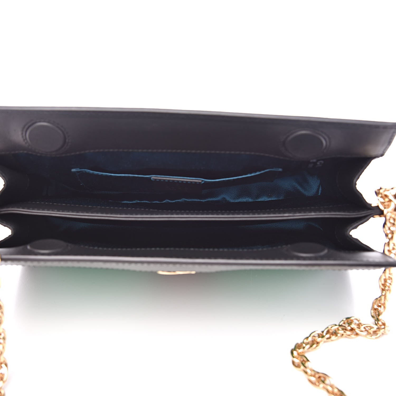 Gucci Suede Patent Web Small Ophidia Chain Shoulder Bag New Shamarock Black 5 of 11