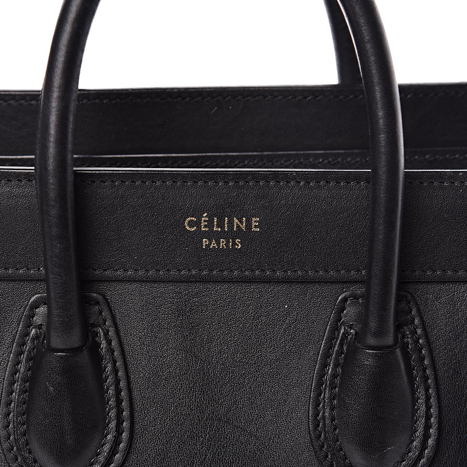 Celine Smooth Calfskin Nano Luggage Black 9 of 12