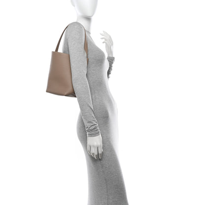 The Row Grained Calfskin Small N/S Park Tote Dark Taupe 2 of 9
