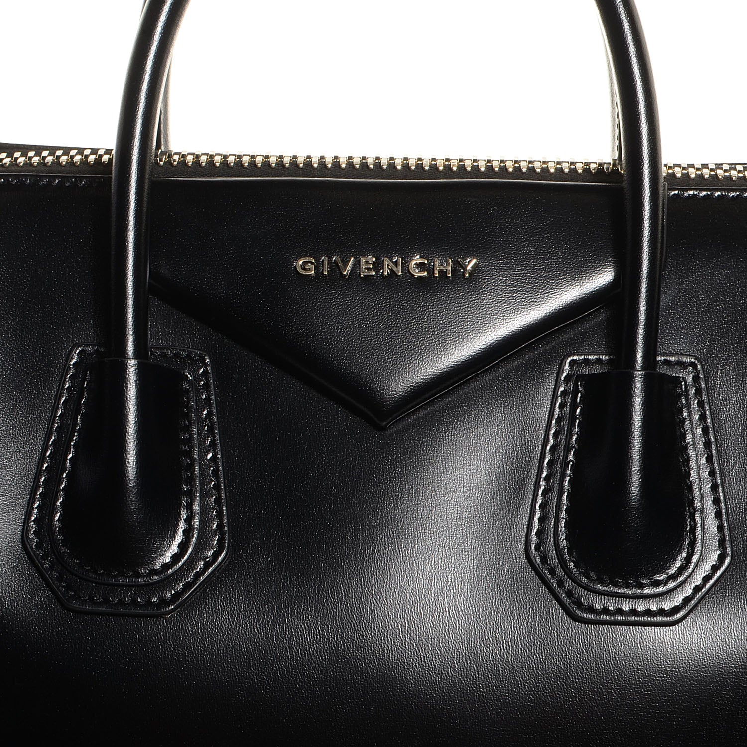 Givenchy Shiny Lord Calfskin Medium Antigona Black 12 of 13