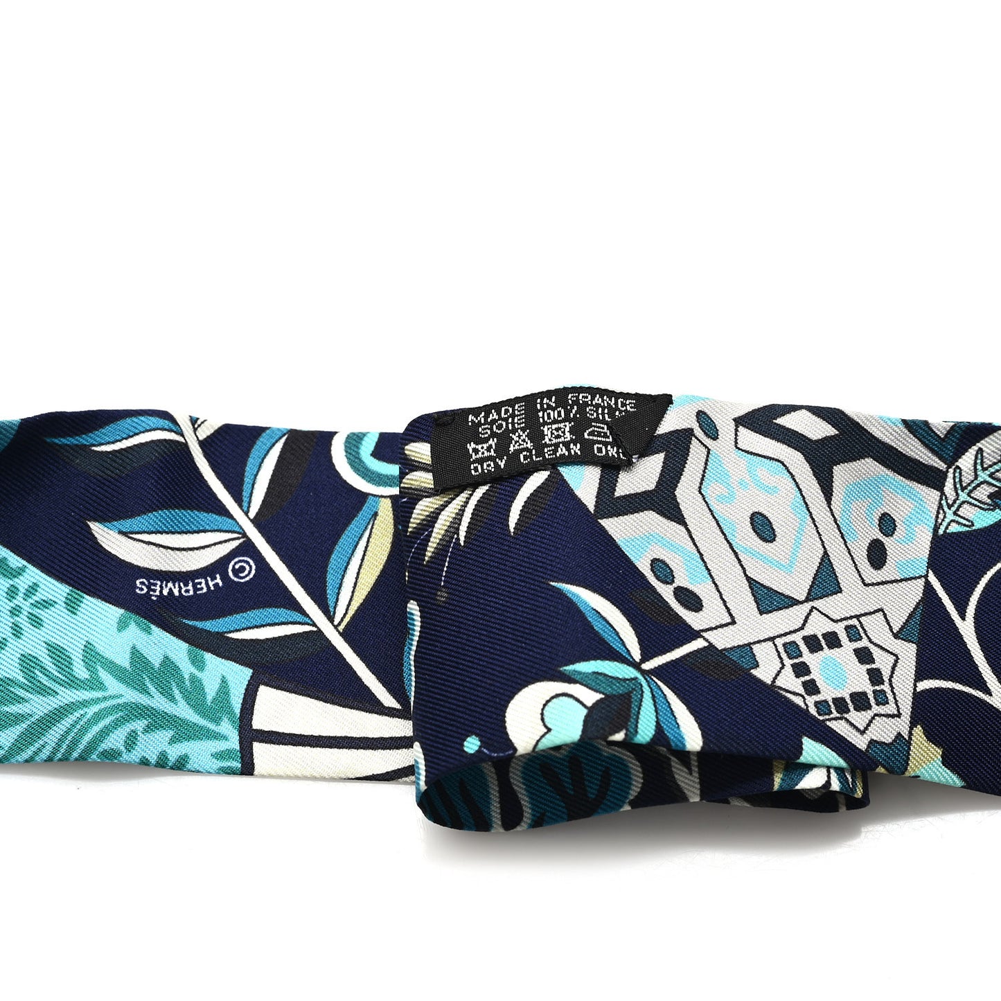 Silk Fleurs et Papillons de Tissus Twilly Bleu