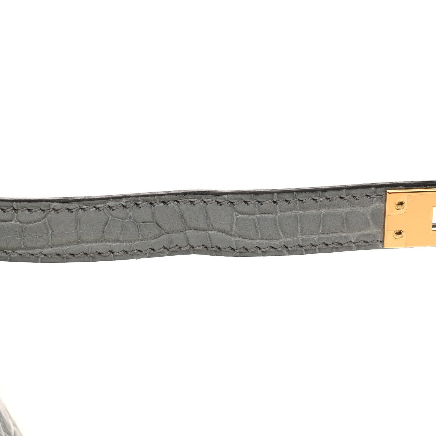 Hermes Matte Alligator Birkin Sellier 25 Gris Ciment 13 of 14