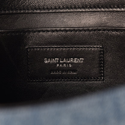 Saint Laurent Denim Medium Classic Monogram Kate Satchel Light Blue 6 of 10