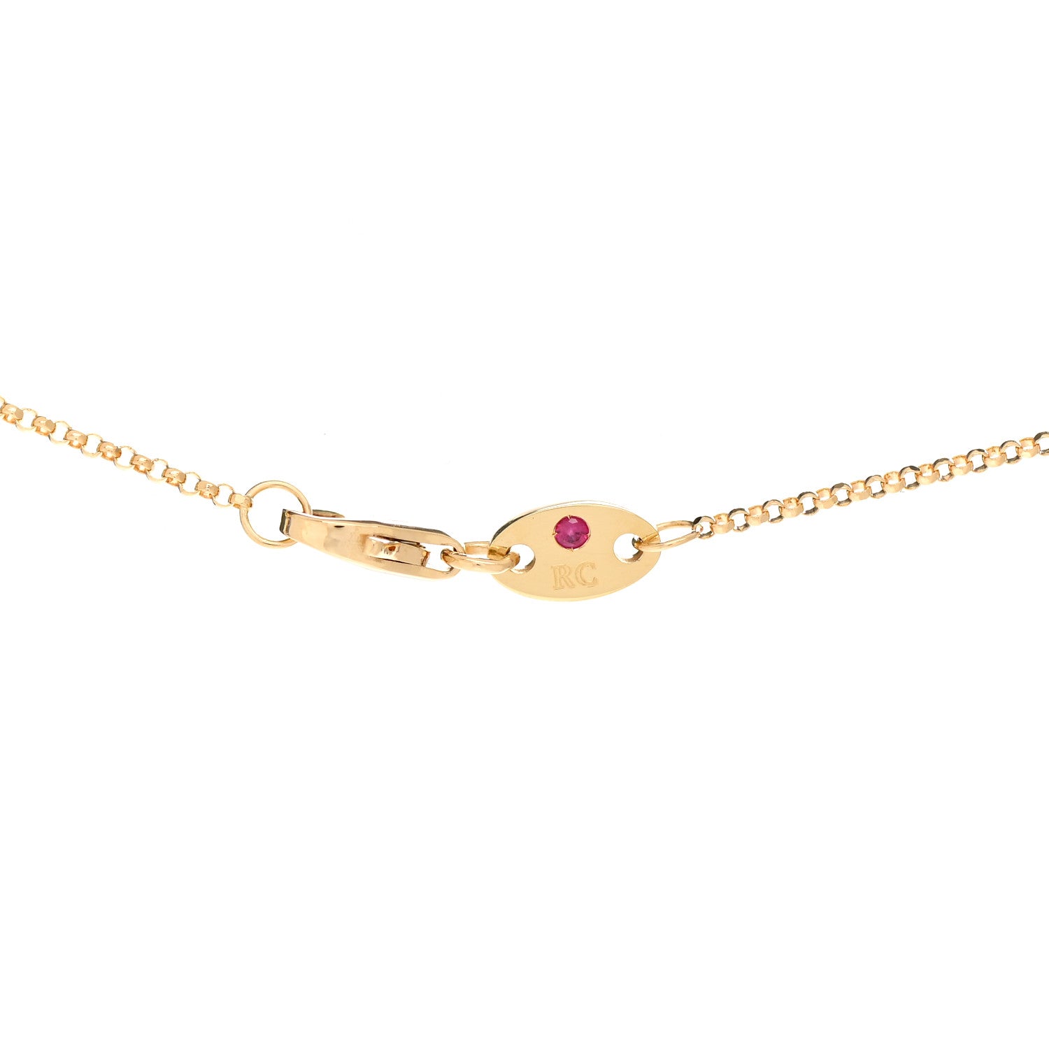 Roberto Coin 18K Yellow Gold Diamond Small Principessa Flower Pendant Necklace 4 of 6