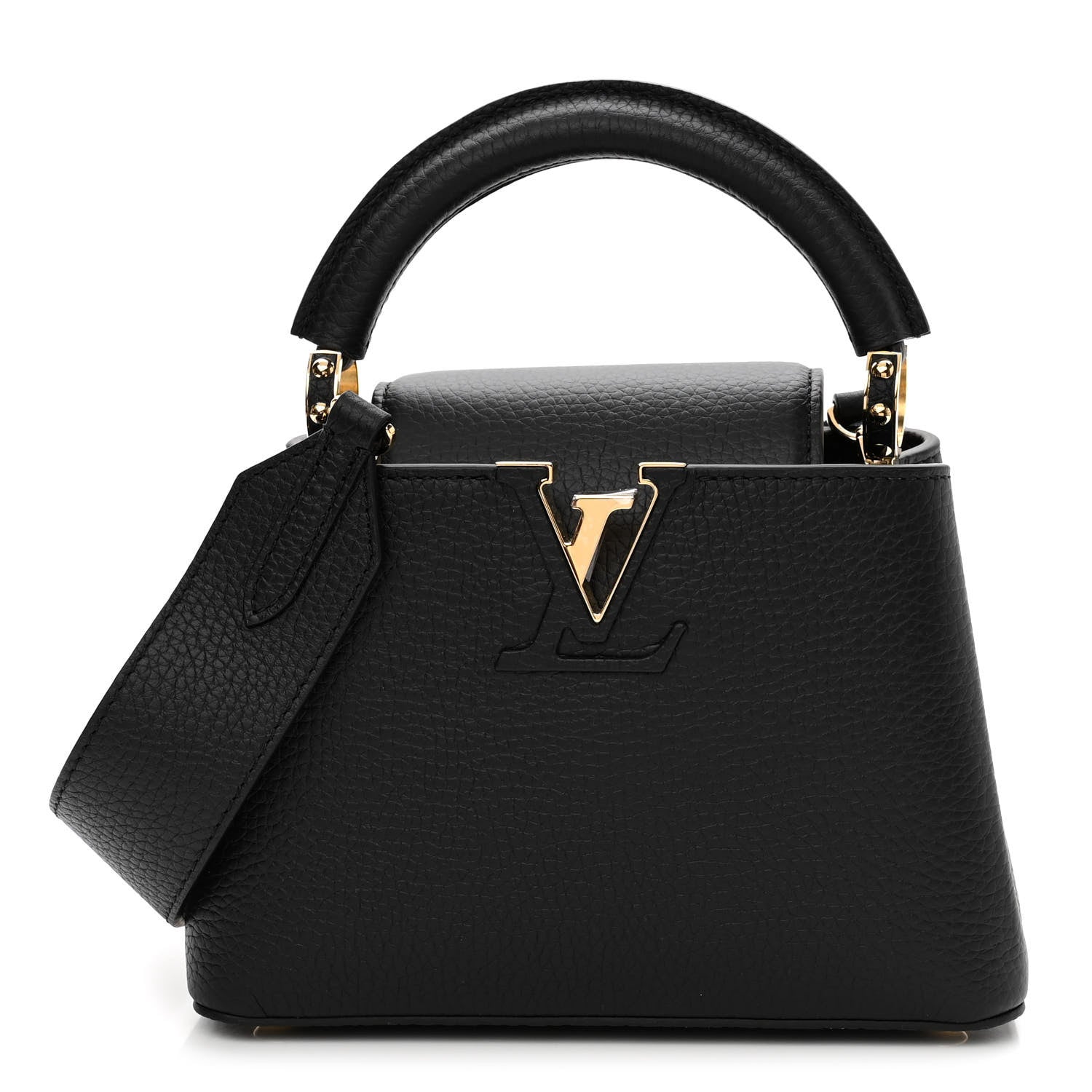 Louis Vuitton Taurillon Mini Capucines Black 1 of 9