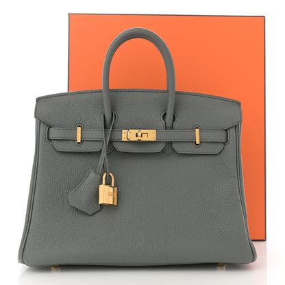 Hermes Togo Birkin 25 Vert Amande 11 of 11