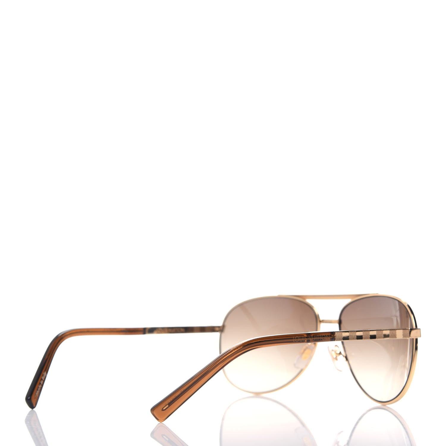 Louis Vuitton Metal Attitude Pilote Sunglasses Z0339U Gold 4 of 9
